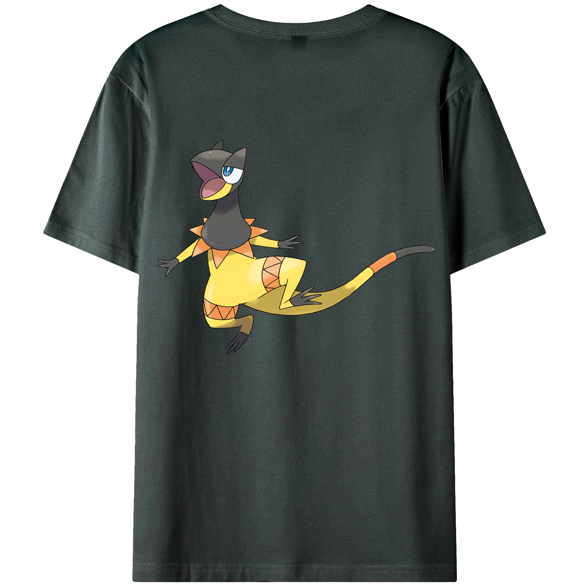（画像用） ポケットモンスター Pokémon 綿100％ メンズ半袖Tシャツ（バックプリント） 通気性